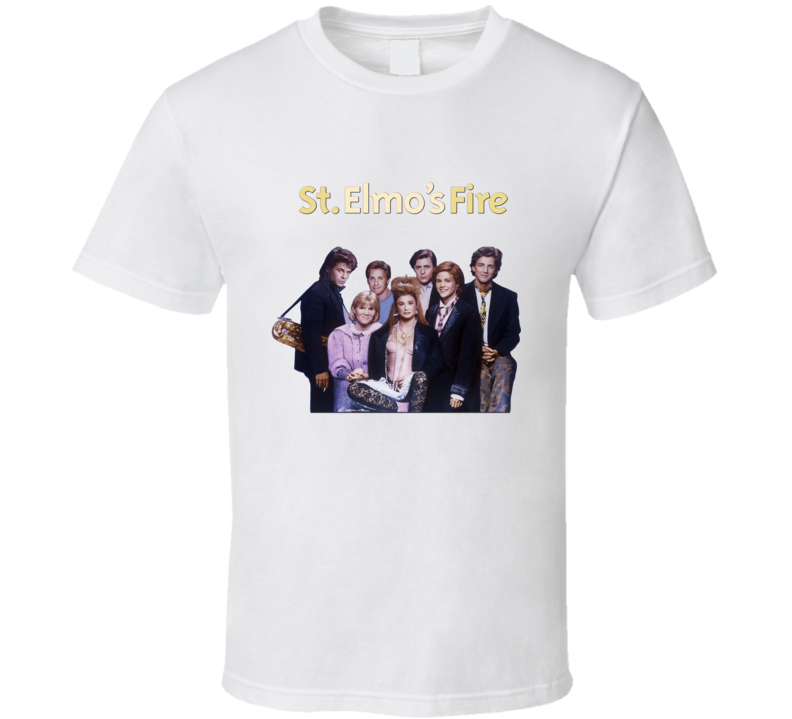 St Elmo's Fire Retro 80's Movie T Shirt St Elmo's Fire Retro 80's Movie T Shirt