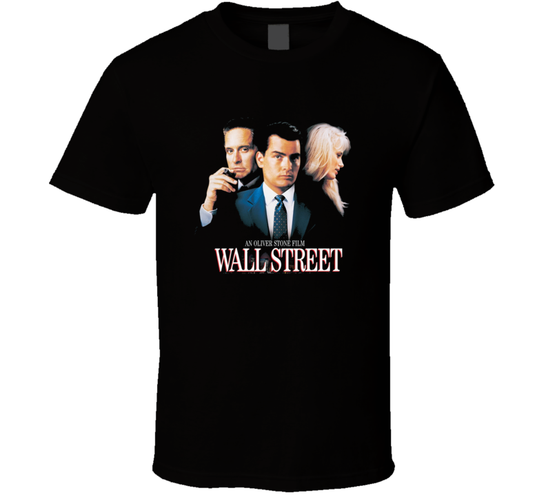 Wall Street Charlie Sheen Retro 80's Movie T Shirt Wall Street Charlie Sheen Retro 80's Movie T Shirt