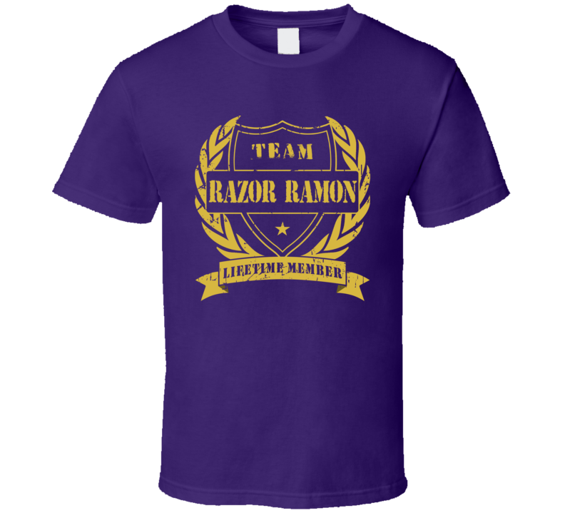 Razor Ramon Team Lifetime Member Wrestling T Shirt Razor Ramon Team Lifetime Member Wrestling T Shirt