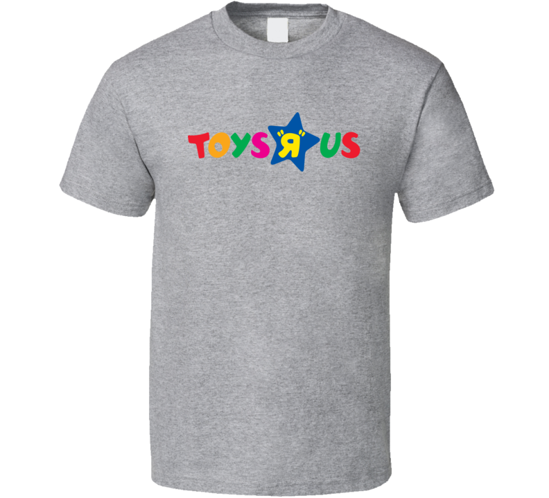 Toys R Us Retro Kids Store Logo Grey T Shirt Toys R Us Retro Kids Store Logo Grey T Shirt