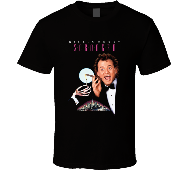 Bill Murray Scrooged Christmas Comedy Movie T Shirt Bill Murray Scrooged Christmas Comedy Movie T Shirt