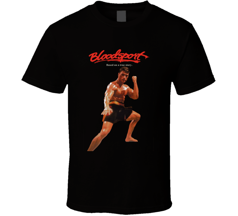 Bloodsport Van Damme Retro Fighting Movie T Shirt Bloodsport Van Damme Retro Fighting Movie T Shirt