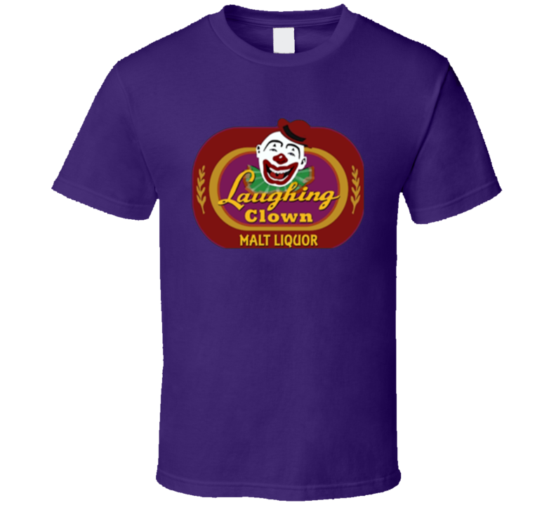 Laughing Clown Malt Liquor Talledega Nights Funny Purple T Shirt Laughing Clown Malt Liquor Talledega Nights Funny Purple T Shirt