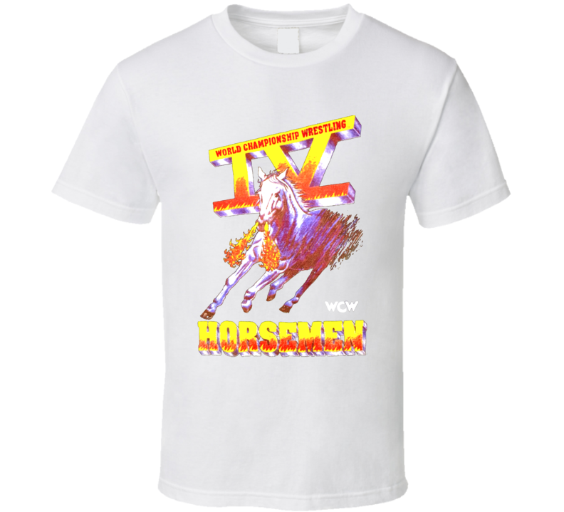 Four Horsemen Logo Wcw White Wrestling T Shirt Four Horsemen Logo Wcw White Wrestling T Shirt