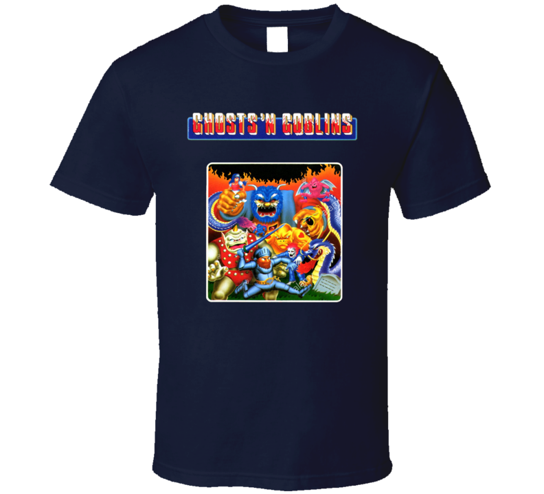 Ghosts N Goblins Retro Nes Video Game T Shirt Ghosts N Goblins Retro Nes Video Game T Shirt