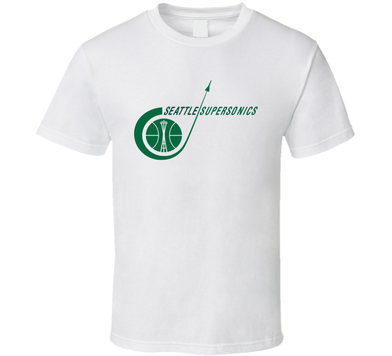 Seattle Supersonics Retro Basketball Logo T Shirt Seattle Supersonics Retro Basketball Logo T Shirt