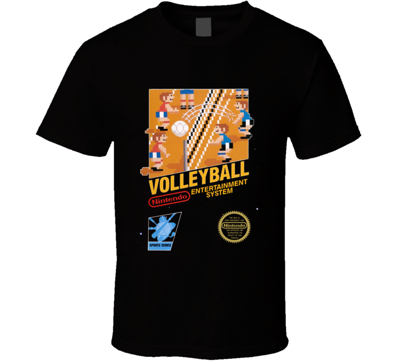 Volleyball Nes Black Box Video Game T Shirt Volleyball Nes Black Box Video Game T Shirt