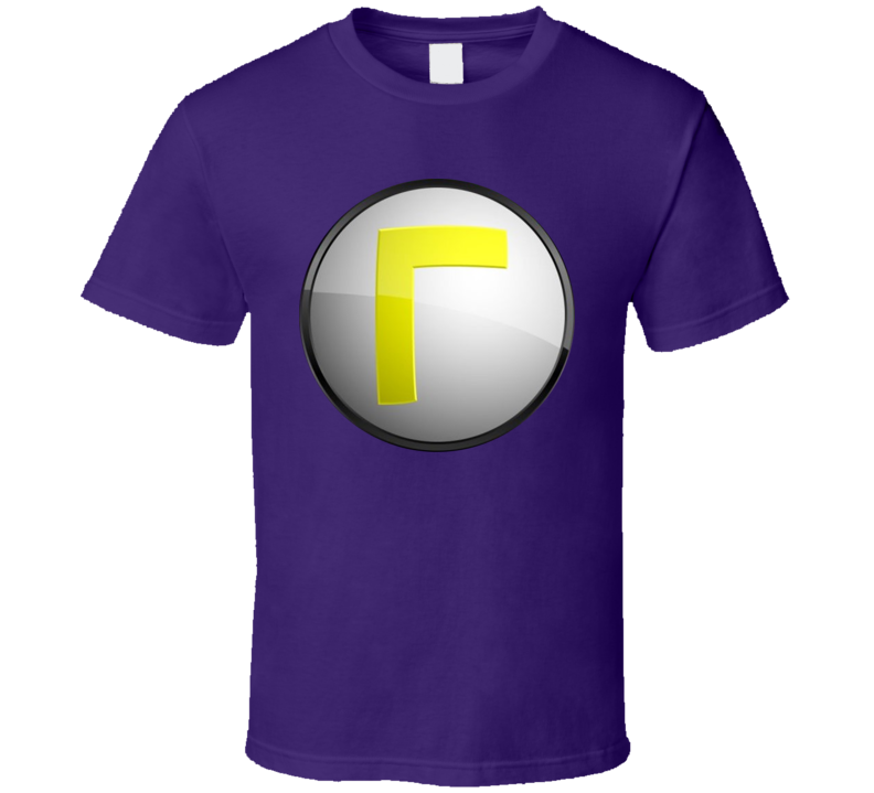 Waluigi Super Mario Logo Video Game T Shirt Waluigi Super Mario Logo Video Game T Shirt