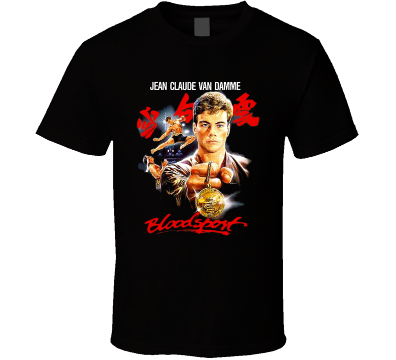 Bloodsport Van Damme 80's Action Movie T Shirt Bloodsport Van Damme 80's Action Movie T Shirt