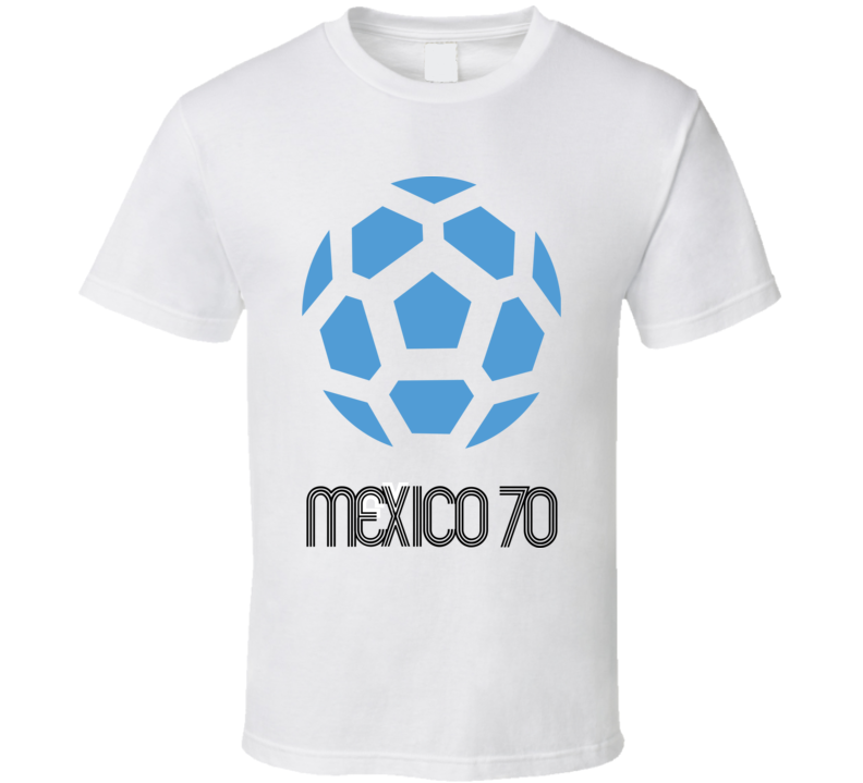 World Cup 1970 Mexico Host Logo Soccer T Shirt World Cup 1970 Mexico Host Logo Soccer T Shirt