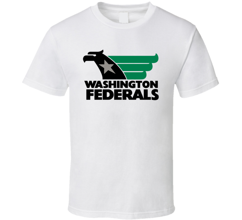 Washington Federals Usfl Retro 80's Football T Shirt Washington Federals Usfl Retro 80's Football T Shirt