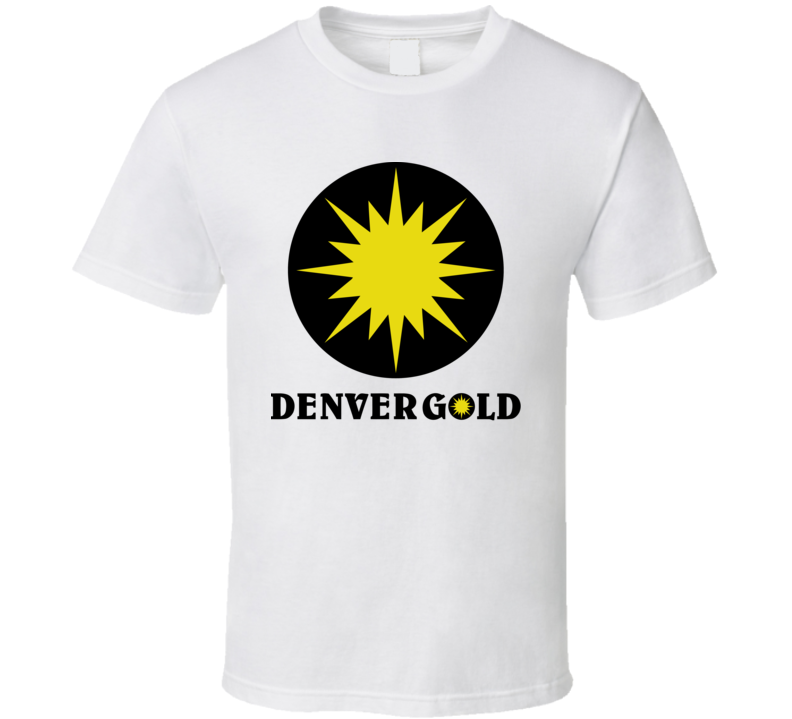 Denver Gold Usfl Retro 80's Football T Shirt Denver Gold Usfl Retro 80's Football T Shirt
