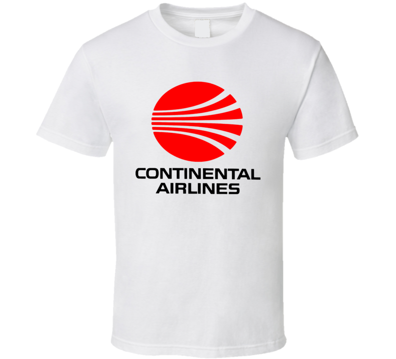 Continental Airlines Retro Defunct Airline T Shirt Continental Airlines Retro Defunct Airline T Shirt