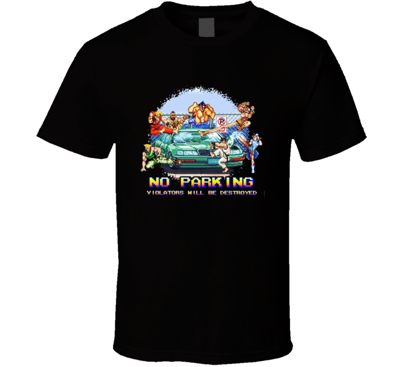 Street Fighter Ryu Ken Parking Car Bonus Level Funny T Shirt Street Fighter Ryu Ken Parking Car Bonus Level Funny T Shirt