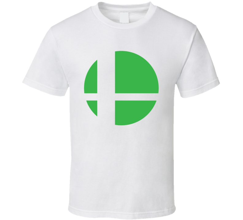 Super Smash Bros Logo Green Gaming Video Game T Shirt Super Smash Bros Logo Green Gaming Video Game T Shirt