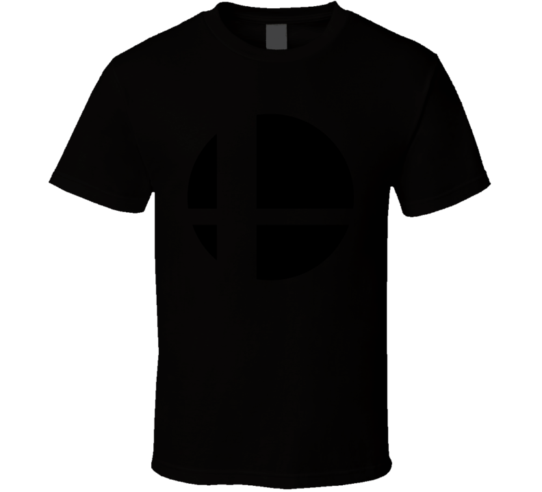 Super Smash Bros Logo Black Gaming Video Game T Shirt Super Smash Bros Logo Black Gaming Video Game T Shirt