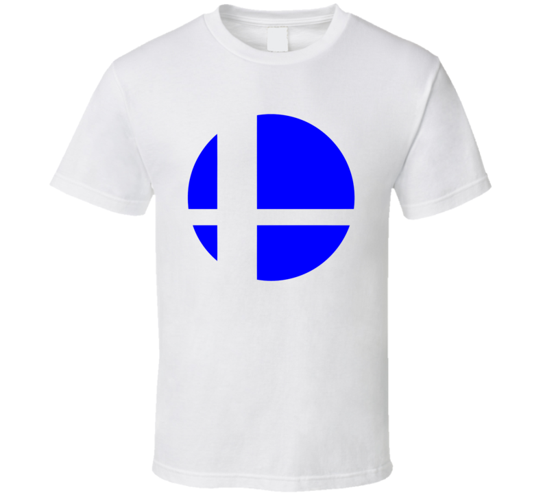 Super Smash Bros Logo Blue Gaming Video Game T Shirt Super Smash Bros Logo Blue Gaming Video Game T Shirt