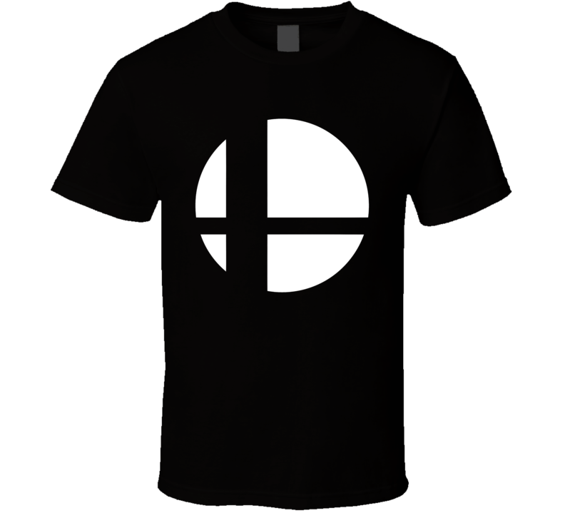 Super Smash Bros Logo White Gaming Video Game T Shirt Super Smash Bros Logo White Gaming Video Game T Shirt