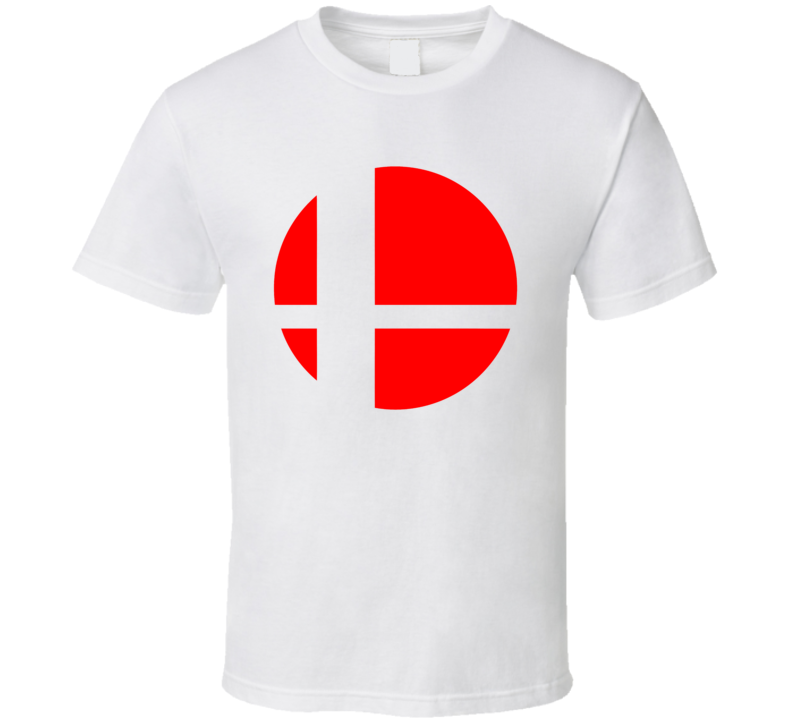 Super Smash Bros Logo Red Gaming Video Game T Shirt Super Smash Bros Logo Red Gaming Video Game T Shirt
