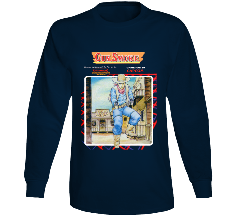 Gunsmoke Nes Retro Video Game Long Sleeve T Shirt Gunsmoke Nes Retro Video Game Long Sleeve T Shirt