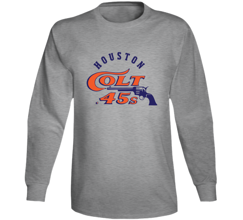 Houston Colt 45s Baseball Retro Team Logo Long Sleeve T Shirt Houston Colt 45s Baseball Retro Team Logo Long Sleeve T Shirt