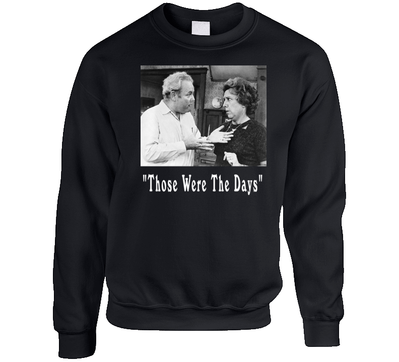 All In The Family Archie And Edith Bunker Crewneck Sweatshirt T Shirt All In The Family Archie And Edith Bunker Crewneck Sweatshirt T Shirt
