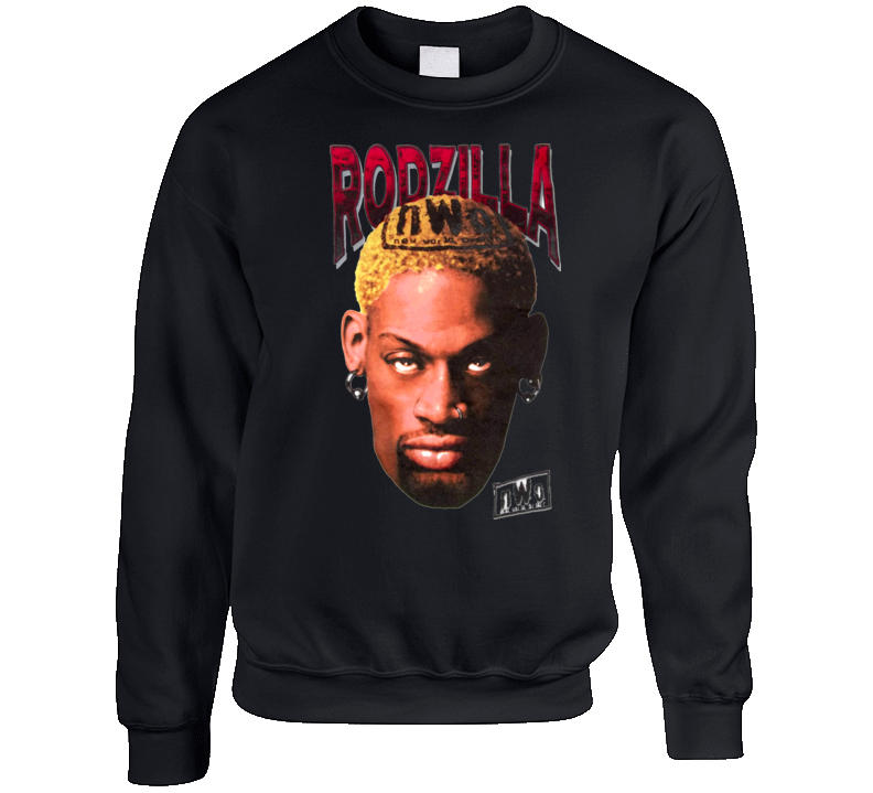 Dennis Rodman Rodzilla Wcw Retro Wrestling Crewneck Sweatshirt T Shirt Dennis Rodman Rodzilla Wcw Retro Wrestling Crewneck Sweatshirt T Shirt