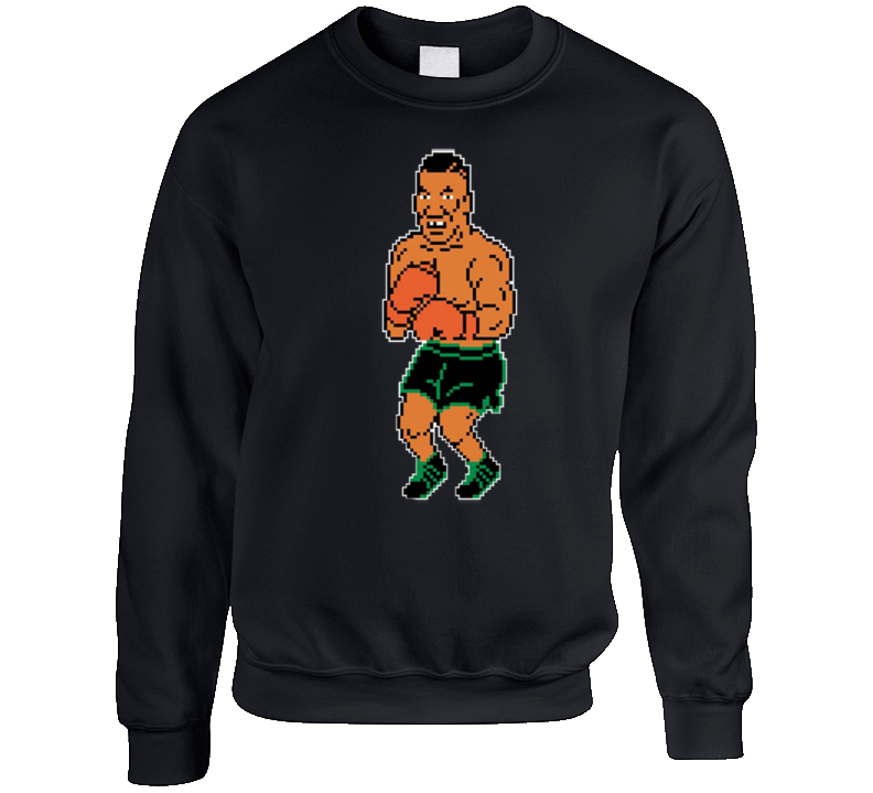 Mike Tyson's Punch-out 8 Bit Boxing Crewneck Sweatshirt T Shirt Mike Tyson's Punch-out 8 Bit Boxing Crewneck Sweatshirt T Shirt