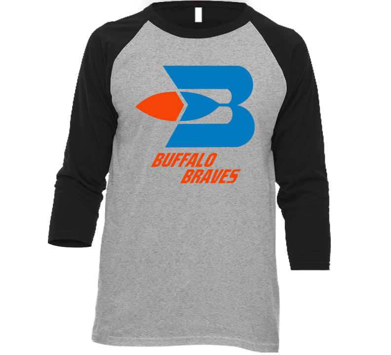 Buffalo Braves Retro 70's Basketball Baseball Raglan T Shirt Buffalo Braves Retro 70's Basketball Baseball Raglan T Shirt