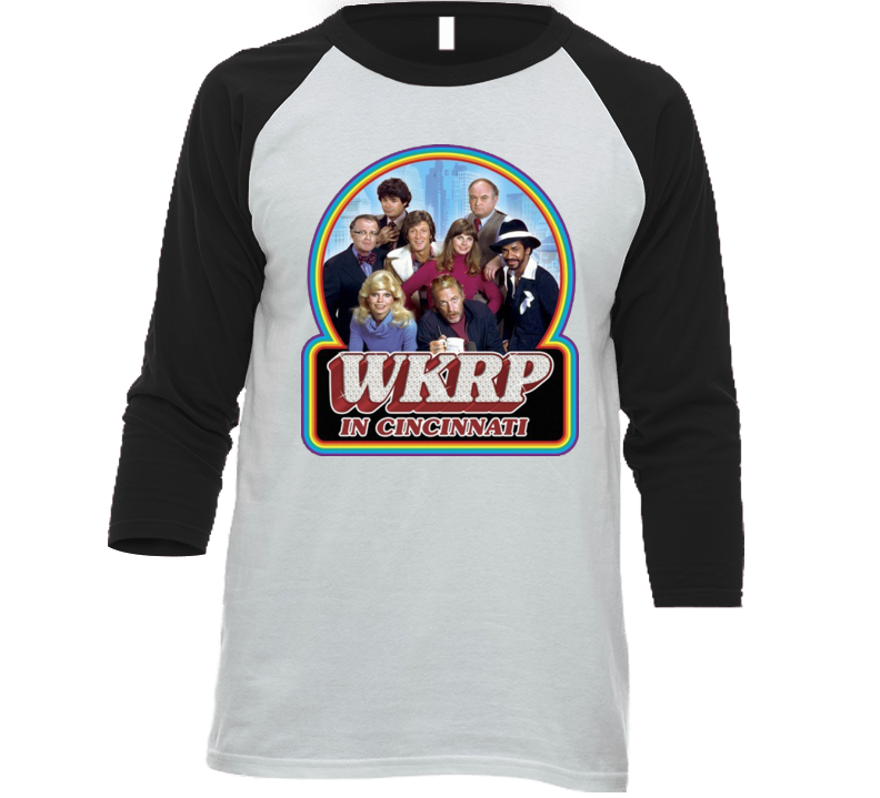 Wkrp In Cincinnati 80's Funny Retro Tv Show Baseball Raglan T Shirt Wkrp In Cincinnati 80's Funny Retro Tv Show Baseball Raglan T Shirt