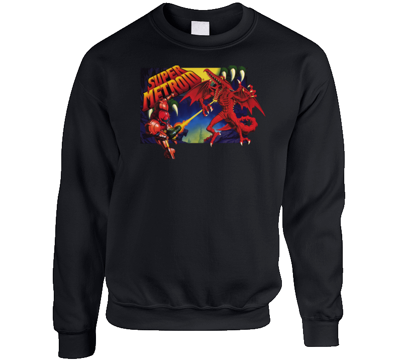 Super Metroid Snes Retro Crewneck Sweatshirt T Shirt Super Metroid Snes Retro Crewneck Sweatshirt T Shirt