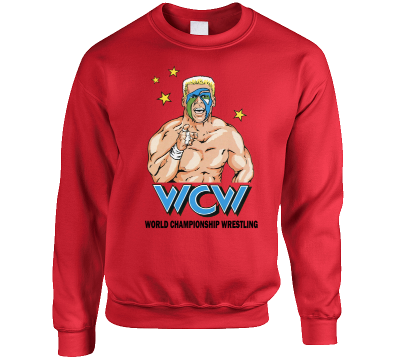Wcw Sting Retro Wrestling Legend Crewneck Sweatshirt T Shirt Wcw Sting Retro Wrestling Legend Crewneck Sweatshirt T Shirt