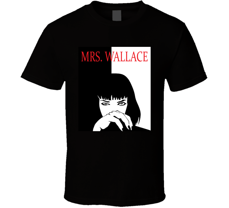 Mrs Mia Wallace Pulp Fiction Scarface Style Retro Movie T Shirt T Shirt Mrs Mia Wallace Pulp Fiction Scarface Style Retro Movie T Shirt T Shirt