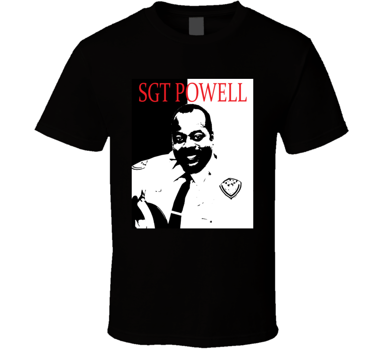Die Hard Sgt Al Powell Scarface Style Retro Movie T Shirt T Shirt Die Hard Sgt Al Powell Scarface Style Retro Movie T Shirt T Shirt