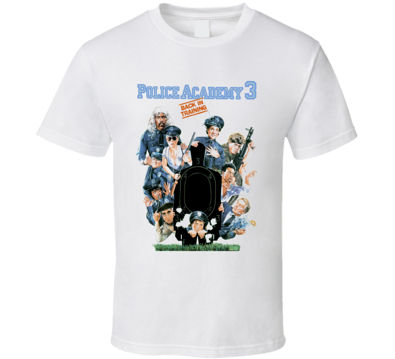 Police 3 Retro 80's Comedy Funny T Shirt Police 3 Retro 80's Comedy Funny T Shirt