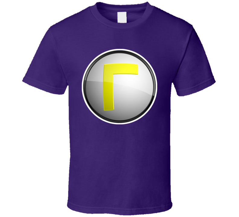 Super Mario Bros Waluigi Logo T Shirt Super Mario Bros Waluigi Logo T Shirt