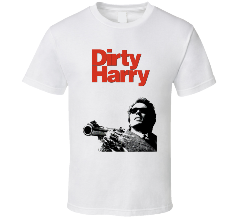 Dirty Harry Clint Eastwood Retro Movie T Shirt Dirty Harry Clint Eastwood Retro Movie T Shirt