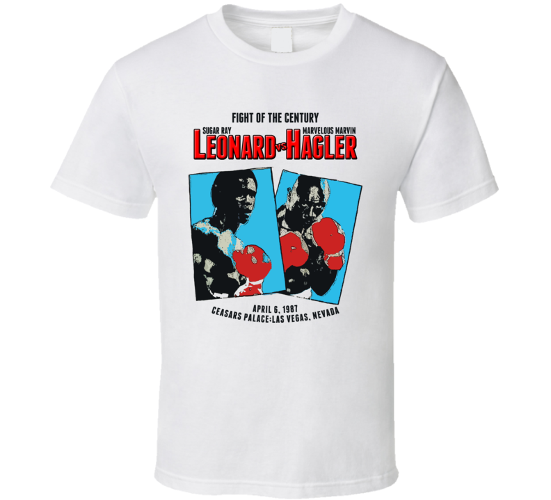 Sugar Ray Leonard Vs Vs Hagler Retro Boxing T Shirt Sugar Ray Leonard Vs Vs Hagler Retro Boxing T Shirt