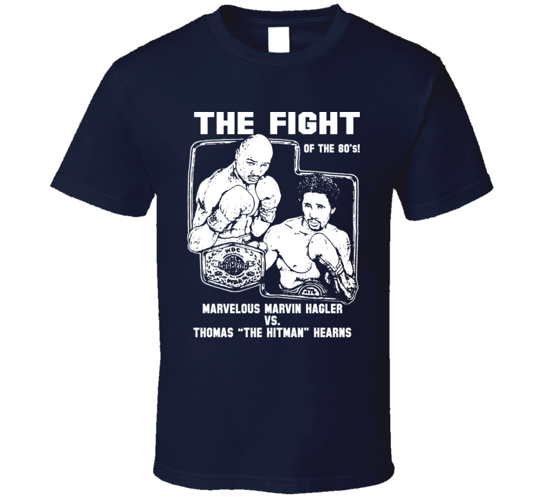 Hagler Vs Hearns Fight Card Boxing T Shirt Hagler Vs Hearns Fight Card Boxing T Shirt