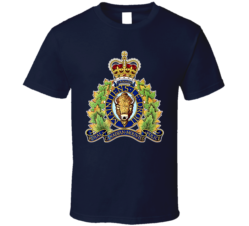 Rcmp Canadian National Police Logo T Shirt Rcmp Canadian National Police Logo T Shirt