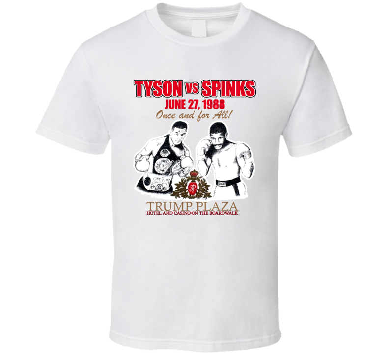Mike Tyson Vs Michael Spinks Fight T Shirt Mike Tyson Vs Michael Spinks Fight T Shirt