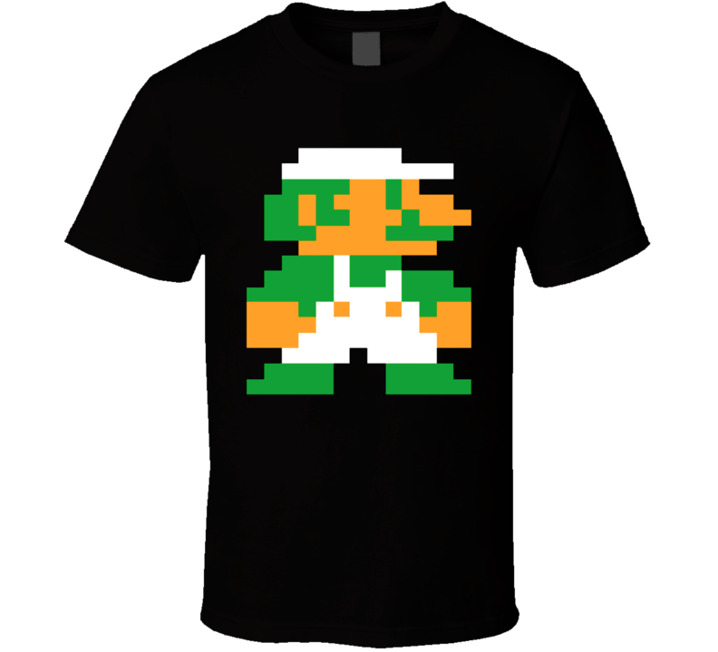 Super Mario Bros Luigi 8 Bit T Shirt Super Mario Bros Luigi 8 Bit T Shirt