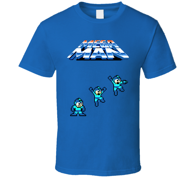 Mega Man Classic NES Video Game T Shirt Mega Man Classic NES Video Game T Shirt