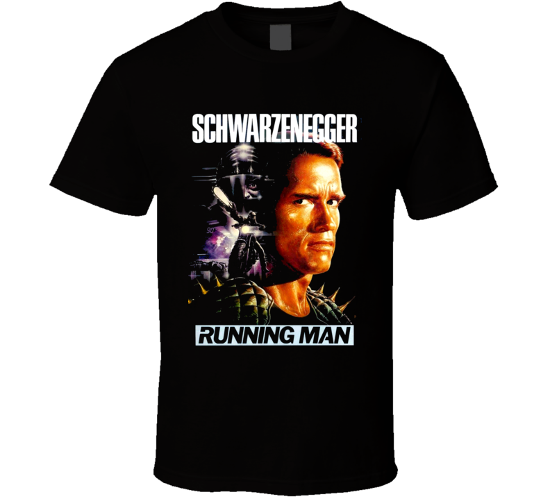 Arnold Schwarzenegger Running Man Movie T Shirt Arnold Schwarzenegger Running Man Movie T Shirt