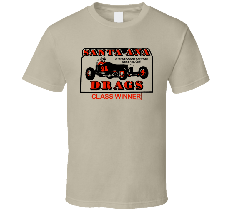 Santa Ana Drag Racing Retro Logo T Shirt Santa Ana Drag Racing Retro Logo T Shirt