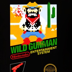 Wild Gunman NES Box Art Video Game T Shirt 11022