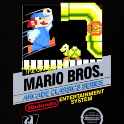 Original Mario Bros NES Box Art Video Game T Shirt 11023