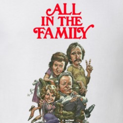 All in the family Archie Bunker Caricature TV Show T Shirt 11359335