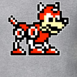 Mega Man NES Rush The Dog 8 Bit T Shirt 11574