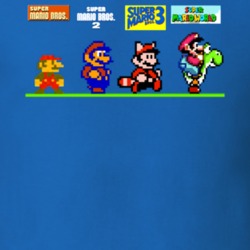 Super Mario Nintendo Games Evolution T Shirt 11579